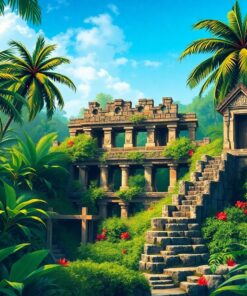 Tropical Ruins Paint Numbers