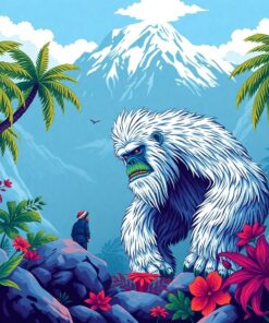 Tropical Yeti Paint Numbers