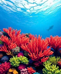 Coral Fronds Paint Numbers