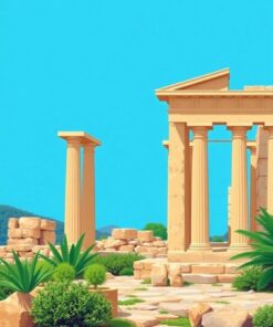 Greek Ruins Paint Numbers