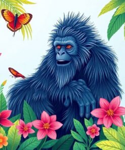 Discovering Tropical Yeti Botany Paint By Numbers