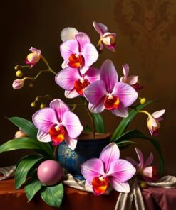 Baroque Orchids Paint Numbers