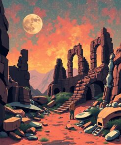 Space Ruins Paint Numbers