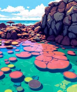 Discovering Vintage Tide Pools Paint By Numbers