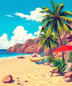 Tropical Sands Paint Numbers