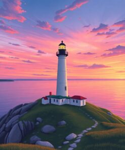 Lighthouse Map Paint Numbers