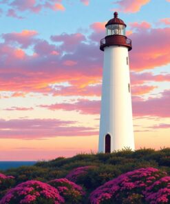 Tower Blooms Paint Numbers