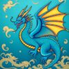 Blue Dragon Paint Numbers