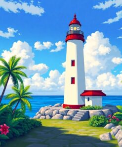 Tropical Beacon Paint Numbers