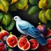 Dove In Tropical Figs Paint By Numbers