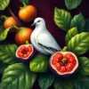 Dove In Tropical Figs paint by numbers