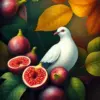 Dove In Tropical Figs Paint By Numbers