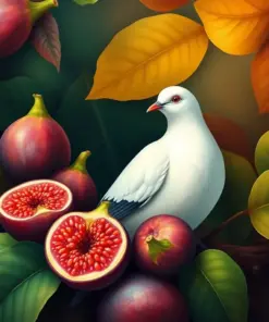 Dove In Tropical Figs Paint By Numbers