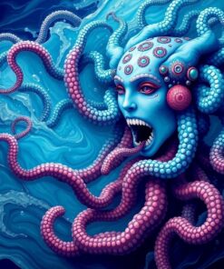 Drifting Deep Ocean Medusa Paint By Numbers