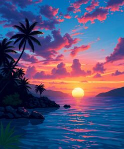 Tropical Twilight Paint Numbers