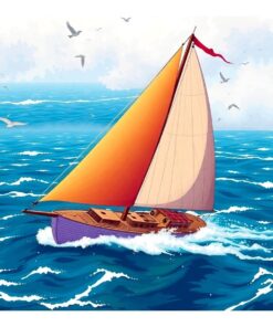 Drifting Realistic Maritime Sail Paint By Numbers