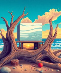 Driftwood Holds Vintage Cinema Paint By Numbers