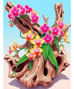 Tangled Orchids Paint Numbers