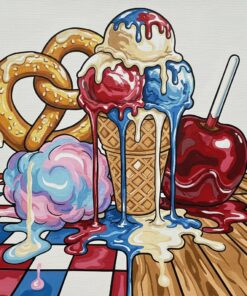 Dripping Americana Boardwalk Treat Paint By Numbers