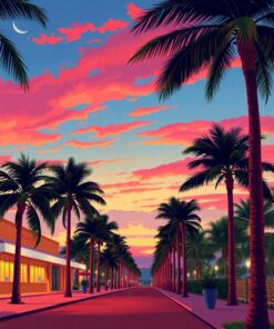 Palm Row Paint Numbers