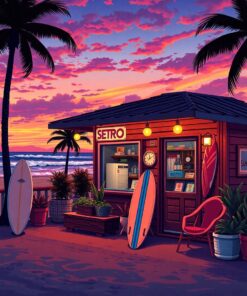 Retro Shack Paint Numbers