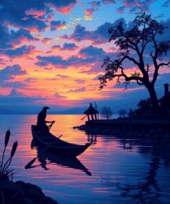 Dusk At Siren Lagoon Paint By Numbers