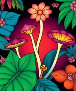 Tropical Circle Paint Numbers