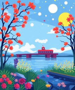 Cosmic Tropics Paint Numbers