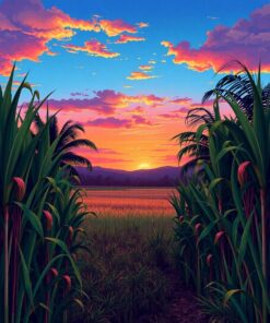 Tropical Sugarcane Paint Numbers