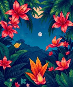 Tropical Botanicals Paint Numbers