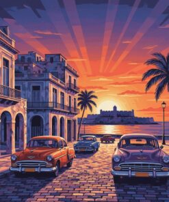 Dusk Over Realistic Havana Paint By Numbers