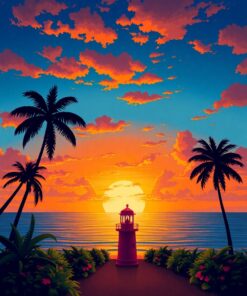 Tropical Beacon Paint Numbers