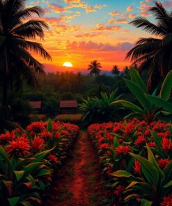 Tropical Crops Paint Numbers