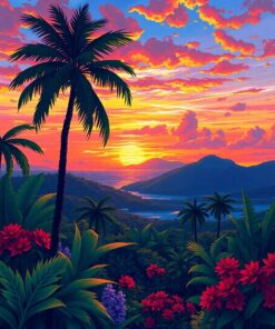 Tropical Impressionism Paint Numbers