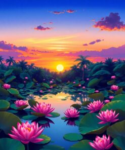 Tropical Ponds Paint Numbers