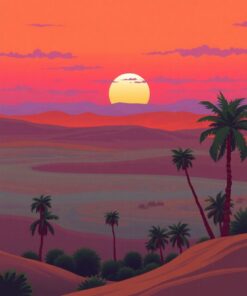 Tropical Sahara Paint Numbers