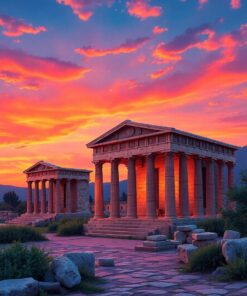 Vintage Temples Paint Numbers