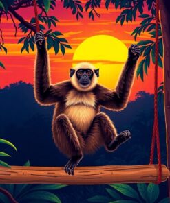 Gibbon Swing Paint Numbers