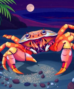 Dusk Tropical Ghost Crab Paint By Numbers