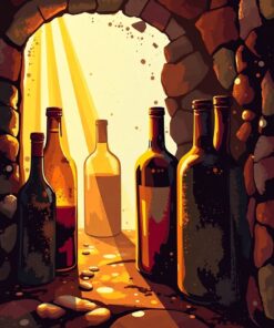 Golden Rays Paint Numbers