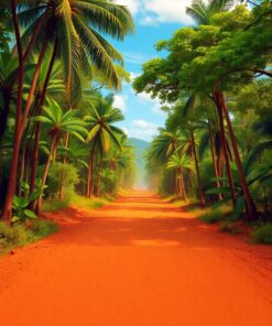 Road Rearview Paint Numbers