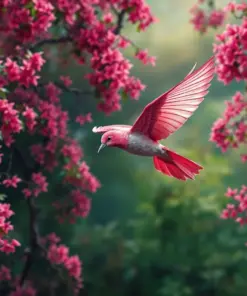 Dusty Pink Canopy Flight Paint By Numbers