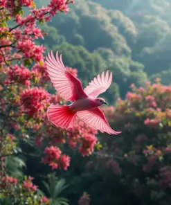 Dusty Pink Canopy Flight Paint By Numbers