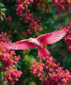 Dusty Pink Canopy Flight Paint By Numbers