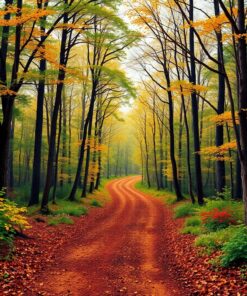 Forest Path Paint Numbers