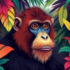 Tropical Primate Paint Numbers
