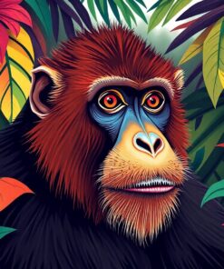 Tropical Primate Paint Numbers