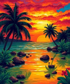 Sunset Realism Paint Numbers