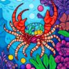 Tropical Crustaceans Paint Numbers