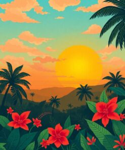 Tropical Dawn Paint Numbers